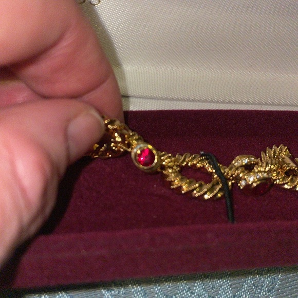 Jackie Kennedy rope and red crystal bracelet brand new - Picture 4 of 6